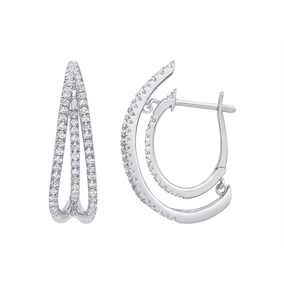 Earrings Earrings in White Gold containing Diamond 454158