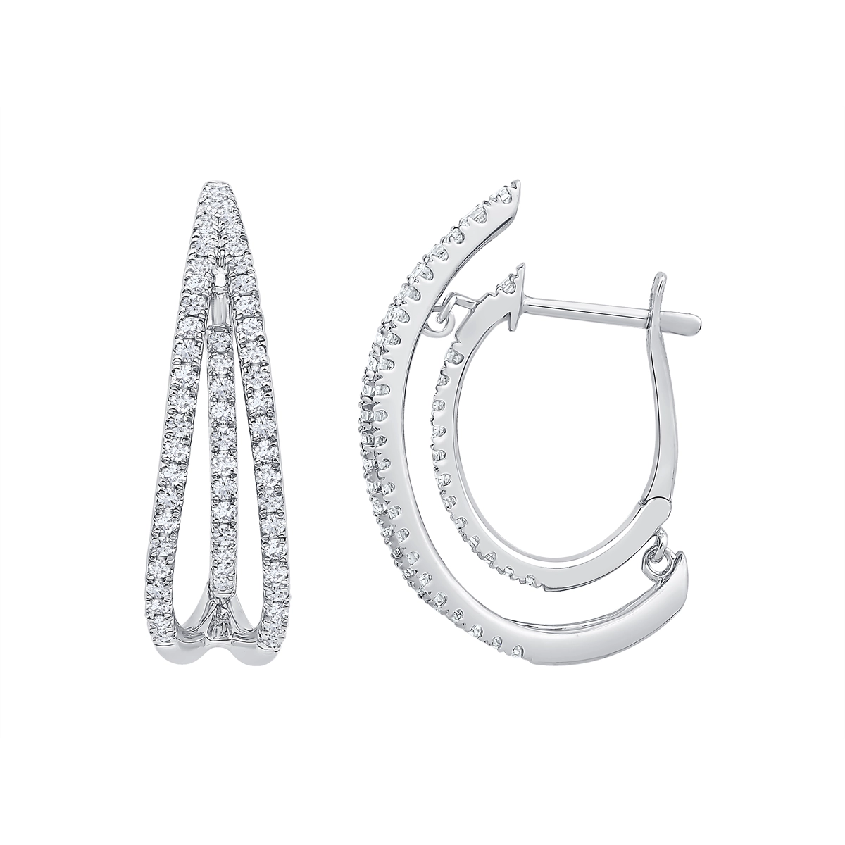 Earrings Earrings in White Gold containing Diamond 454158