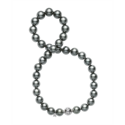 Mikimoto Necklaces in White Gold containing Multi-gemstone, Diamond, Pearl MNS10532BRX05514