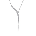 Gabriel & Co Necklaces in White Gold containing Diamond NK7580W45JJ