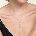 Gabriel & Co Necklaces in White Gold containing Diamond NK7580W45JJ
