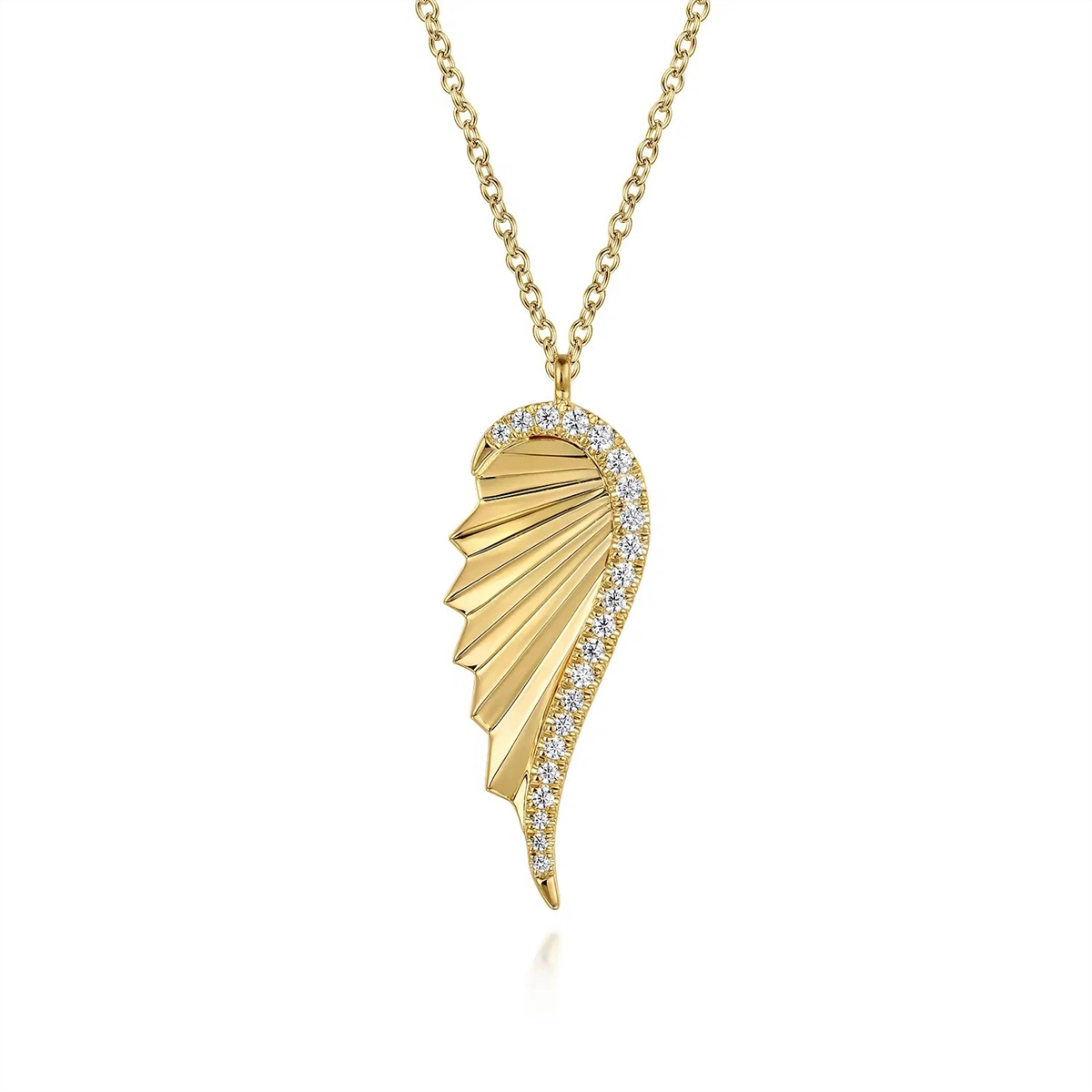 Gabriel & Co Necklaces in Yellow Gold containing Diamond NK7570Y45JJ