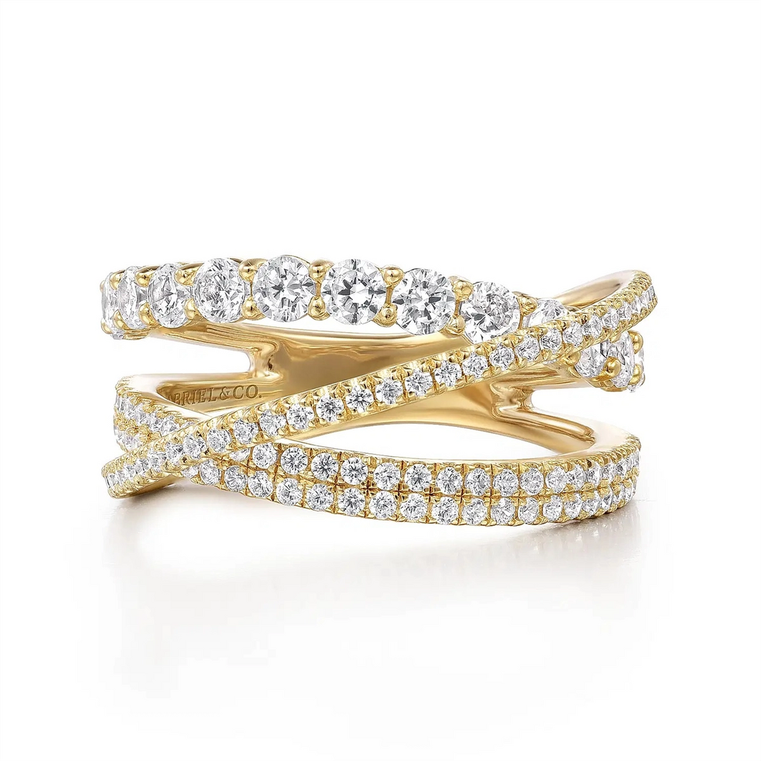 Gabriel & Co Rings in Yellow Gold containing Diamond LR51499Y45JJ