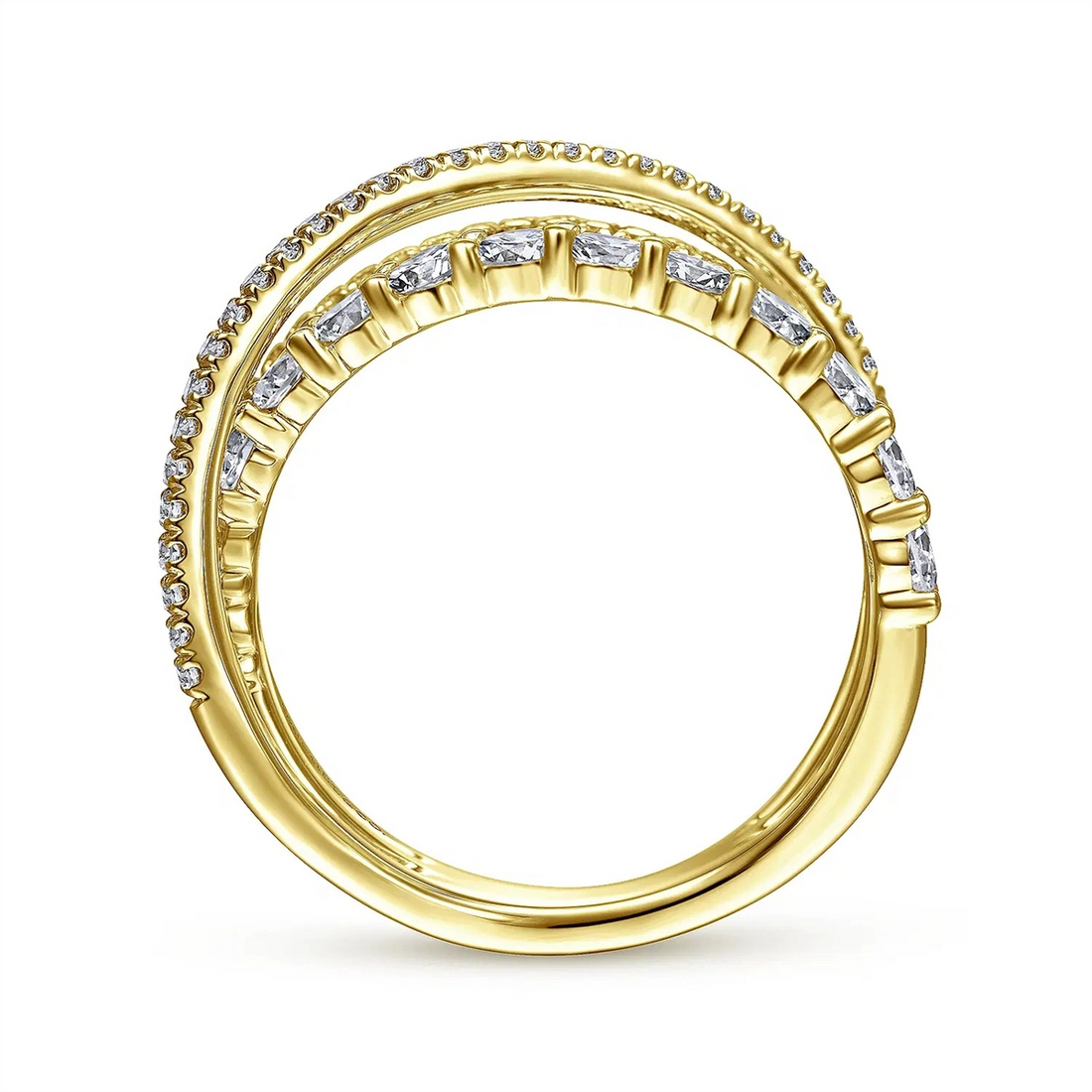 Gabriel & Co Rings in Yellow Gold containing Diamond LR51499Y45JJ