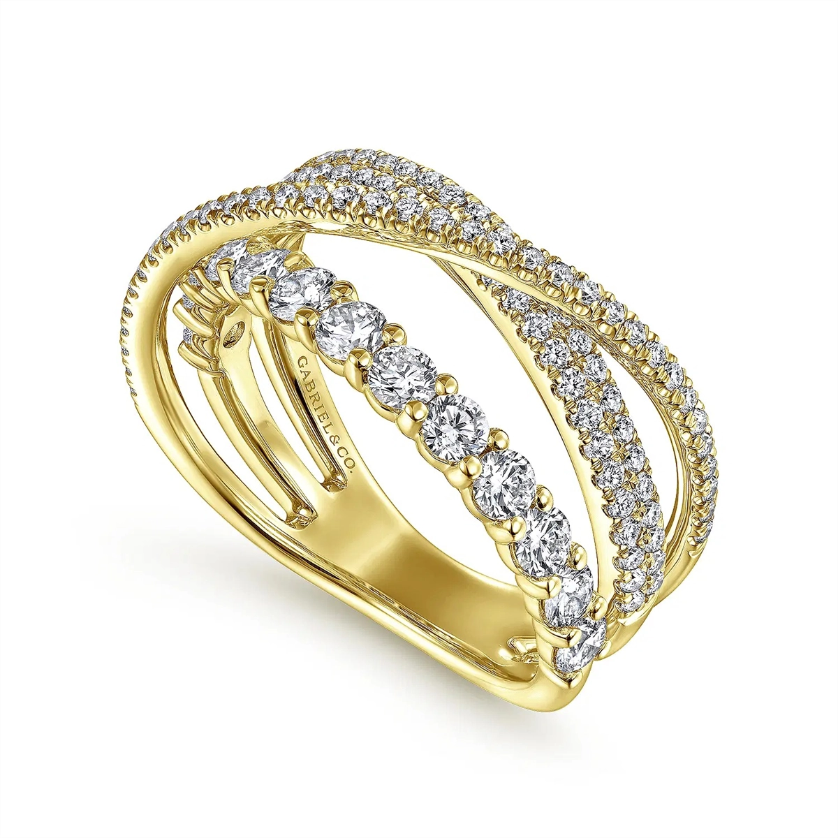 Gabriel & Co Rings in Yellow Gold containing Diamond LR51499Y45JJ