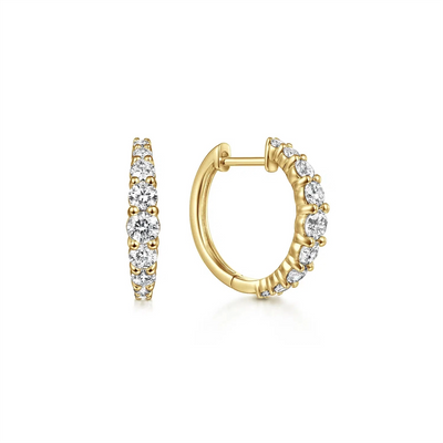 Gabriel & Co Earrings in Yellow Gold containing Diamond EG13647Y45JJ