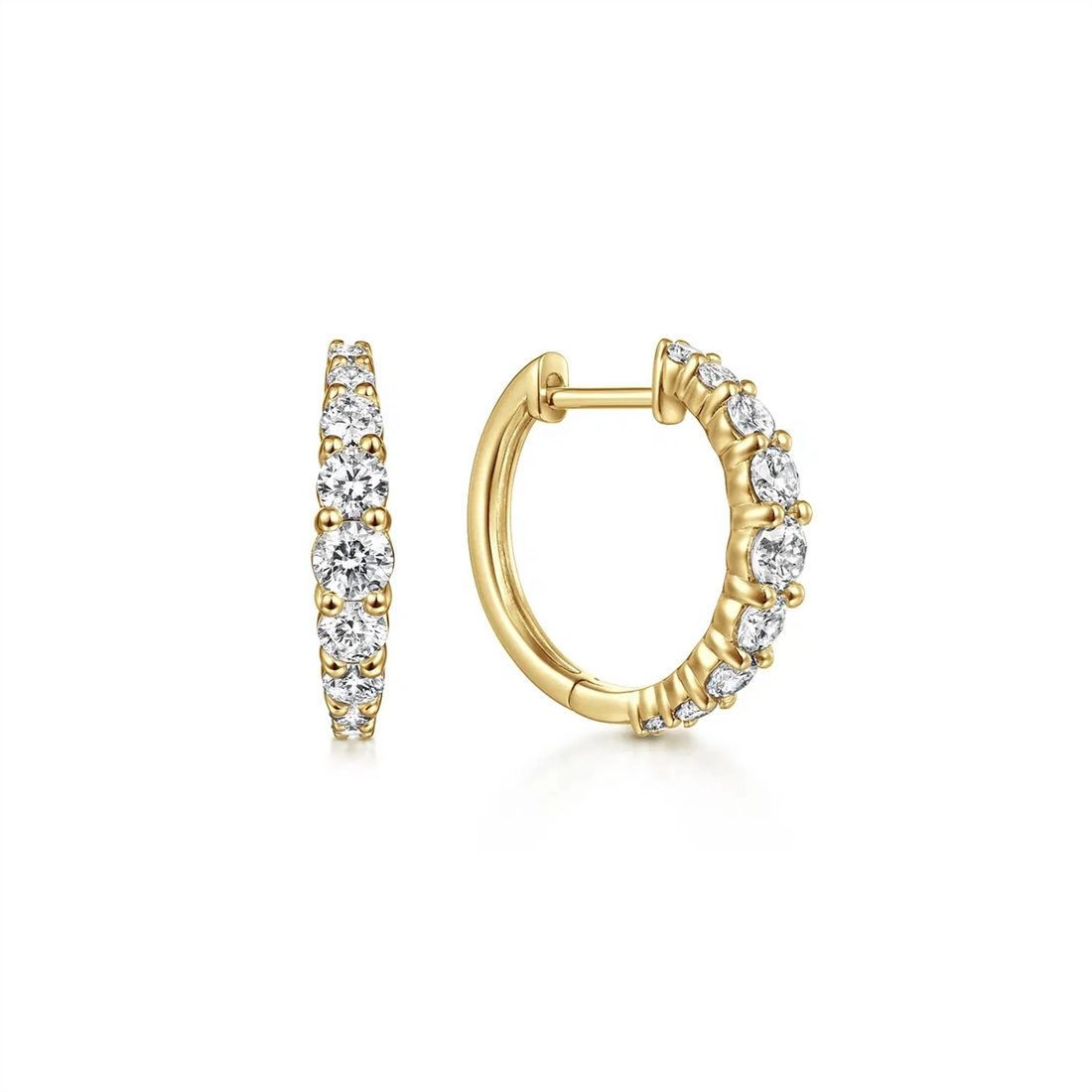Gabriel & Co Earrings in Yellow Gold containing Diamond EG13647Y45JJ