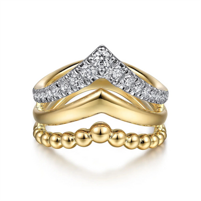 Gabriel & Co Rings in Yellow Gold containing Diamond LR52348Y45JJ