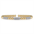 Gabriel & Co Bracelets in Mixed Metals containing Diamond BG4974-62M45JJ