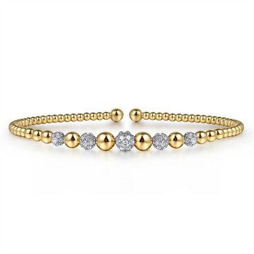 Gabriel & Co Bracelets in Mixed Metals containing Diamond BG4362-62M45JJ
