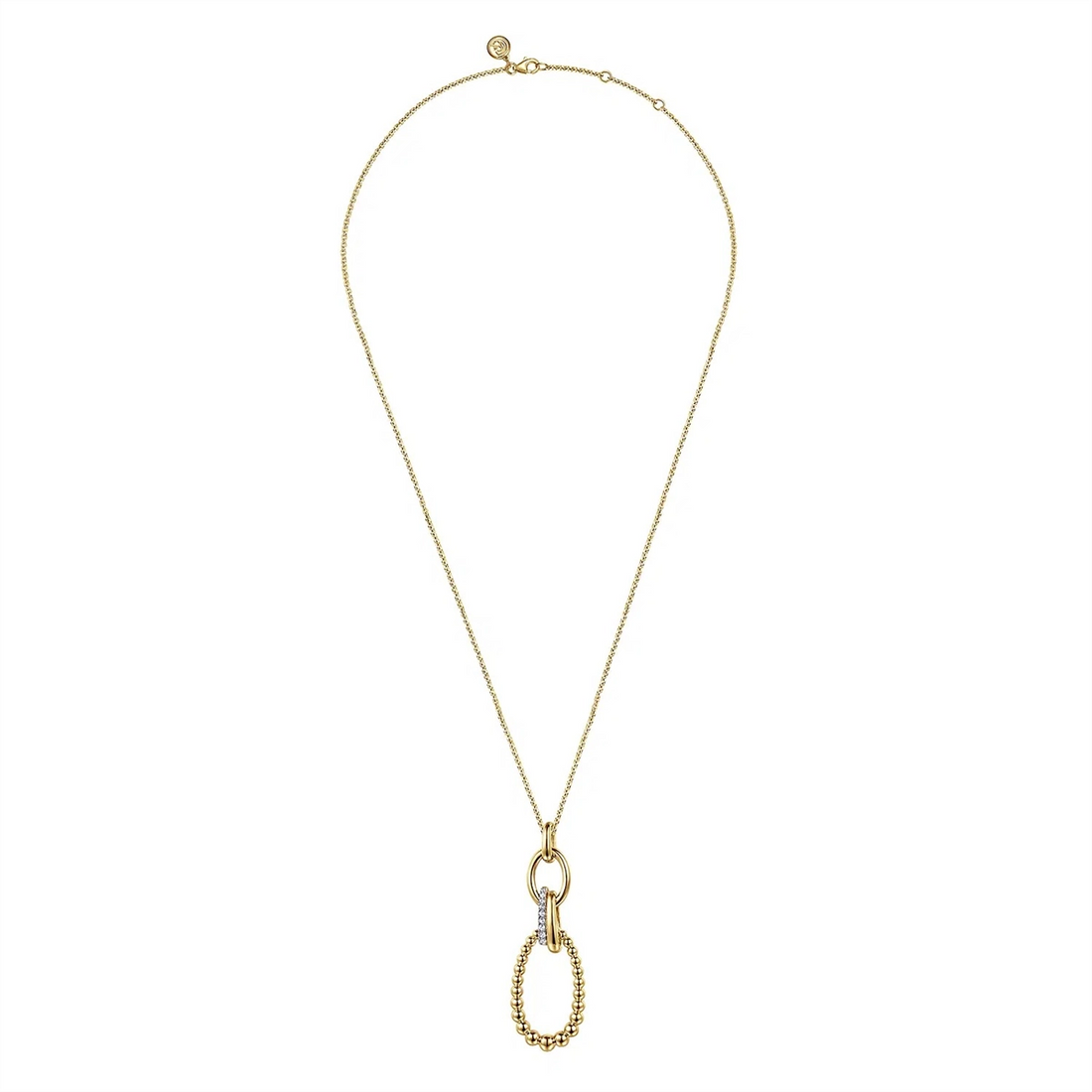 Gabriel & Co Necklaces in Yellow Gold containing Diamond NK7780-20Y45JJ