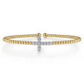 Gabriel & Co Bracelets in Mixed Metals containing Diamond BG5139-62M45JJ
