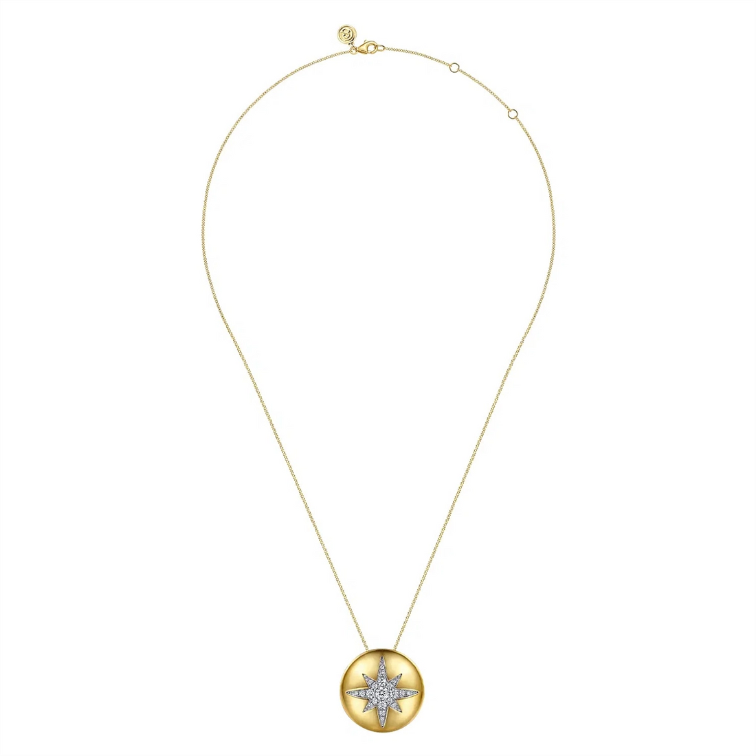 Gabriel & Co Necklaces in Yellow Gold containing Diamond NK7951Y45JJ