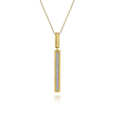 Gabriel & Co Necklaces in Yellow Gold containing Diamond NK8015Y45JJ