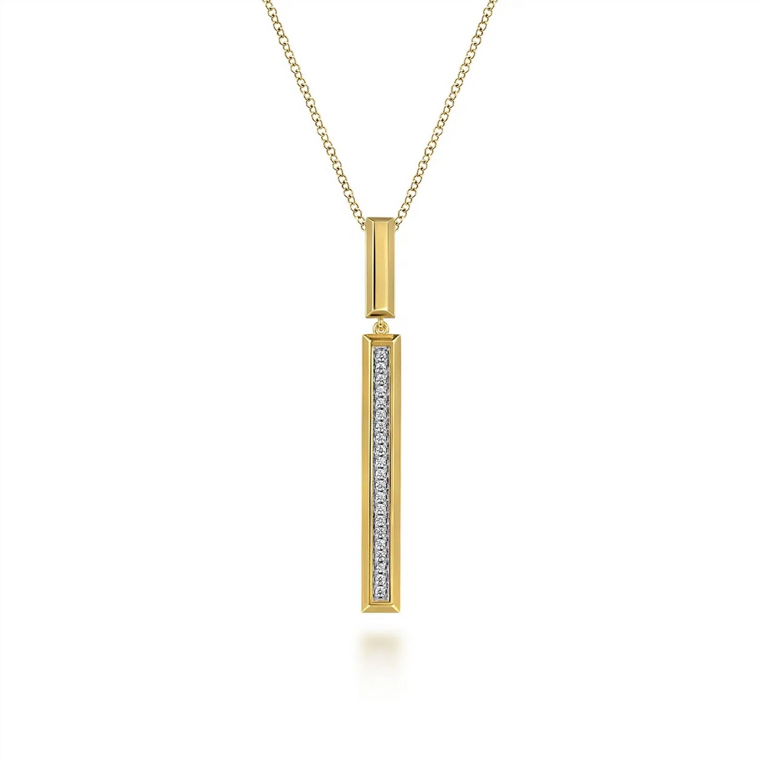 Gabriel & Co Necklaces in Yellow Gold containing Diamond NK8015Y45JJ