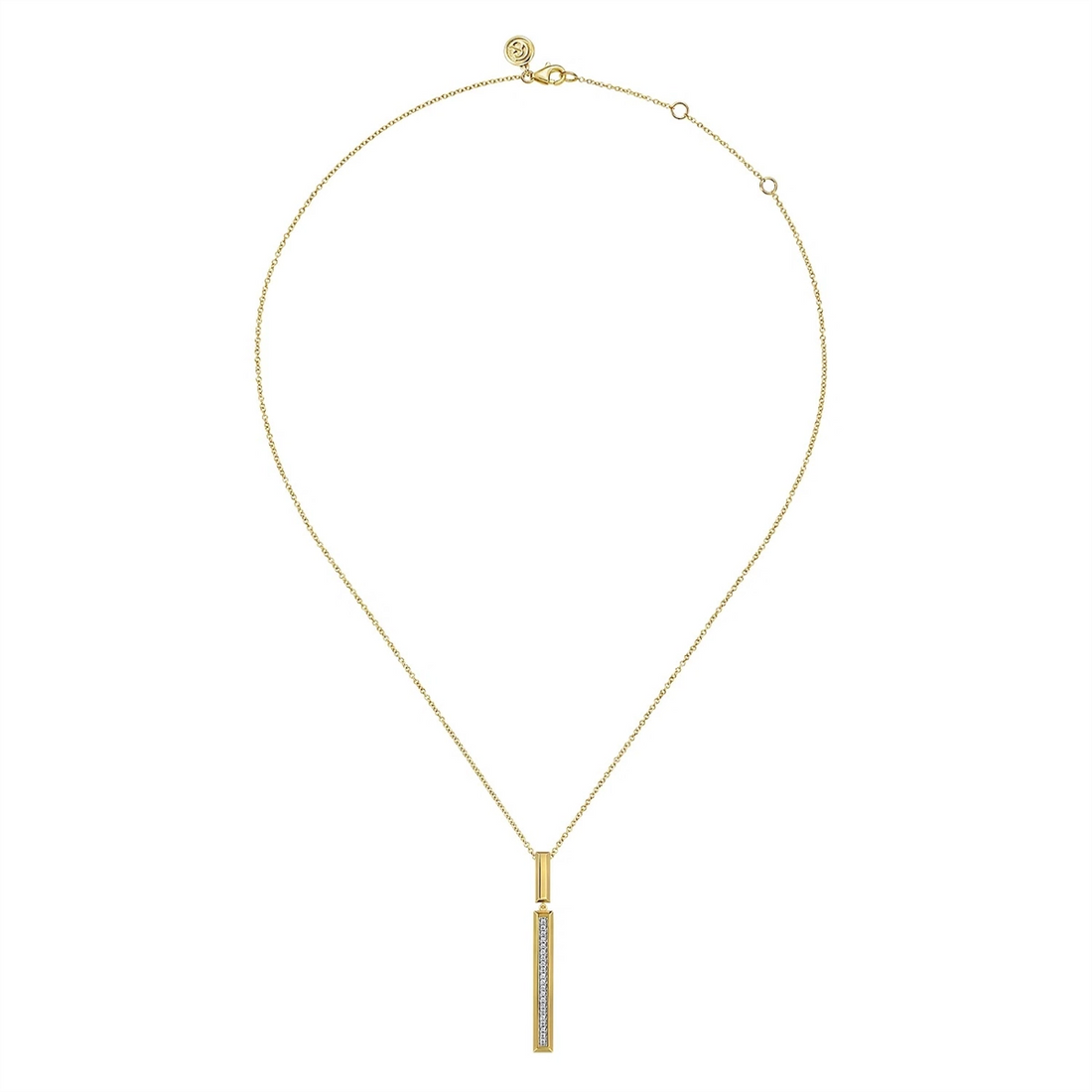 Gabriel & Co Necklaces in Yellow Gold containing Diamond NK8015Y45JJ