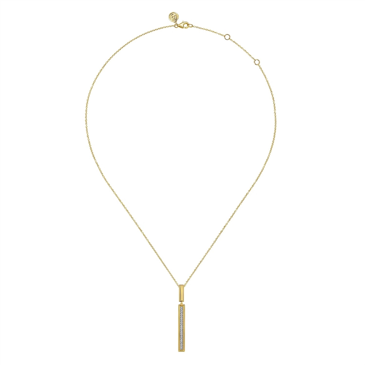 Gabriel & Co Necklaces in Yellow Gold containing Diamond NK8015Y45JJ