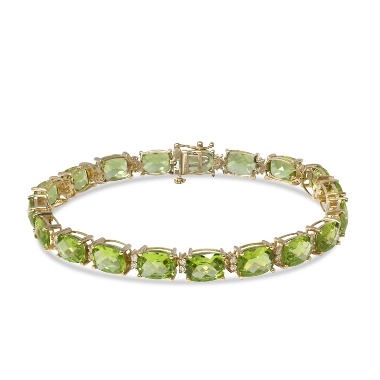 Bracelets Bracelets in Yellow Gold containing Peridot, Diamond 454449