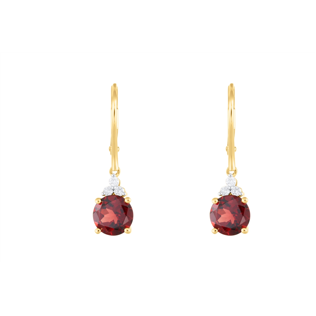 Earrings Earrings in Yellow Gold containing Garnet, Diamond 454458