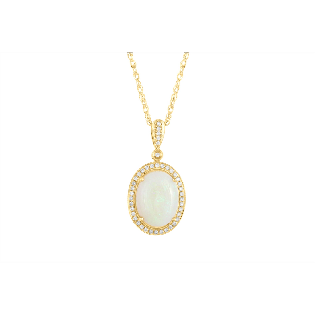 Necklaces Necklaces in Yellow Gold containing Opal, Diamond 454471