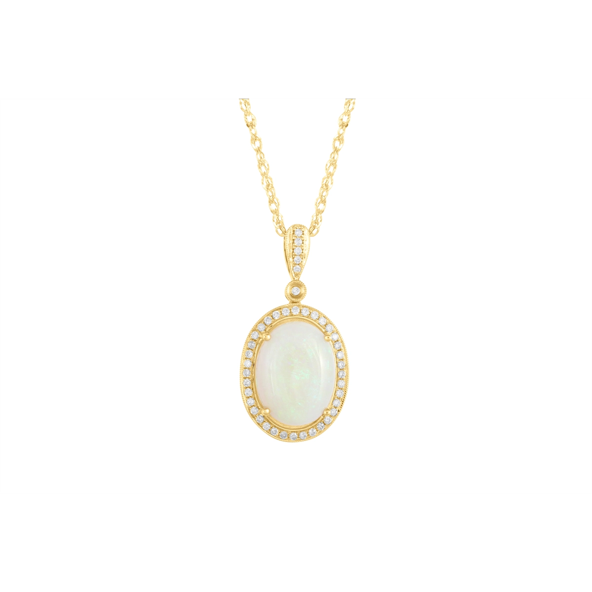 Necklaces Necklaces in Yellow Gold containing Opal, Diamond 454471