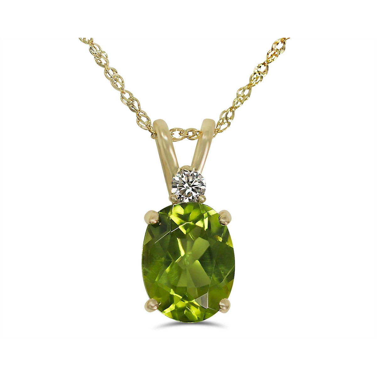 Necklaces Necklaces in Yellow Gold containing Peridot, Diamond 454472