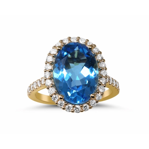 Rings Rings in Yellow Gold containing Blue topaz , Diamond 454477