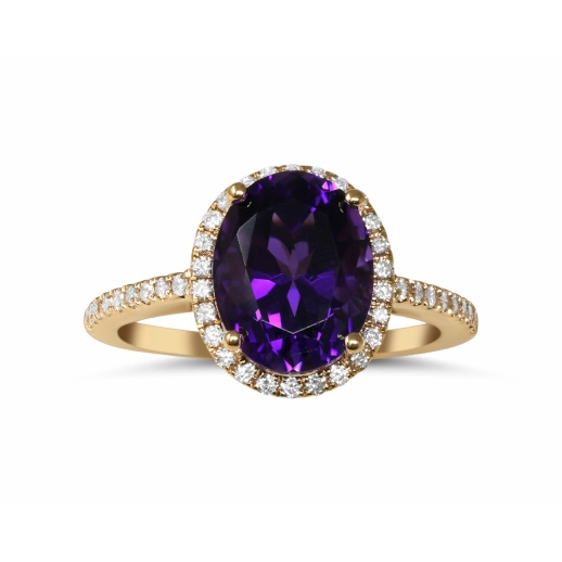 Rings Rings in Yellow Gold containing Amethyst, Multi-gemstone, Diamond 454485