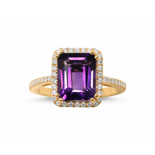 Rings Rings in Yellow Gold containing Amethyst, Diamond 454486
