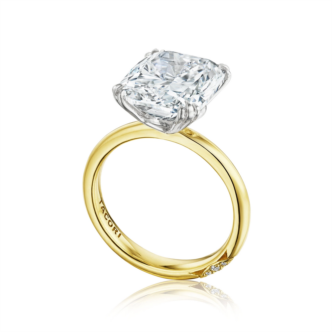 Tacori Engagement Rings in Platinum/Palladium containing Diamond 431 CU 13.5X10.5 LDYPT