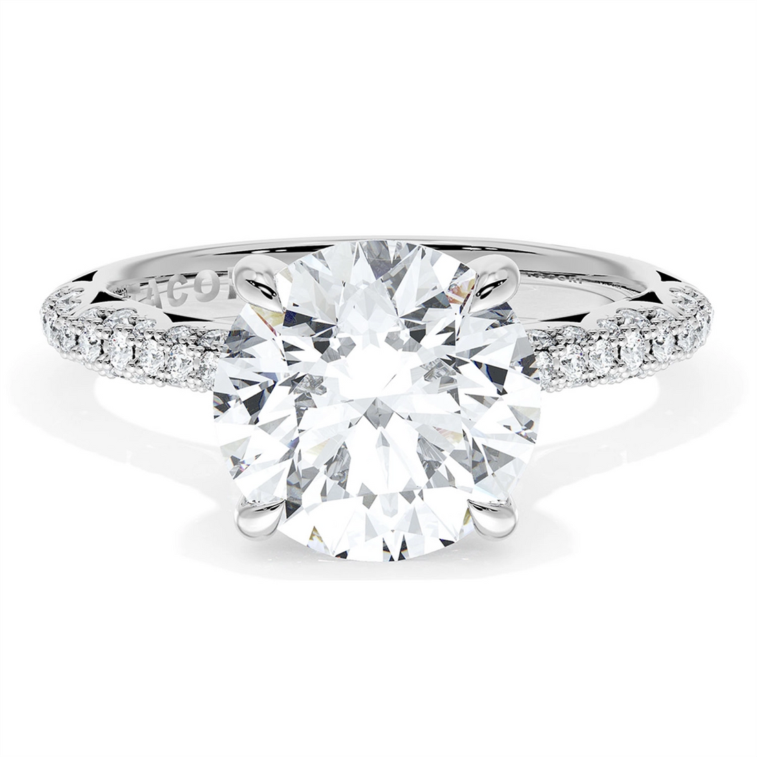 Tacori Engagement Rings in Platinum/Palladium containing Diamond 403 2.5 RD 12.75 LD