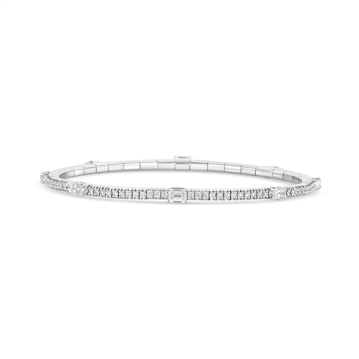 Extensible Bracelets in White Gold containing Diamond BTE20MULTI+25DB