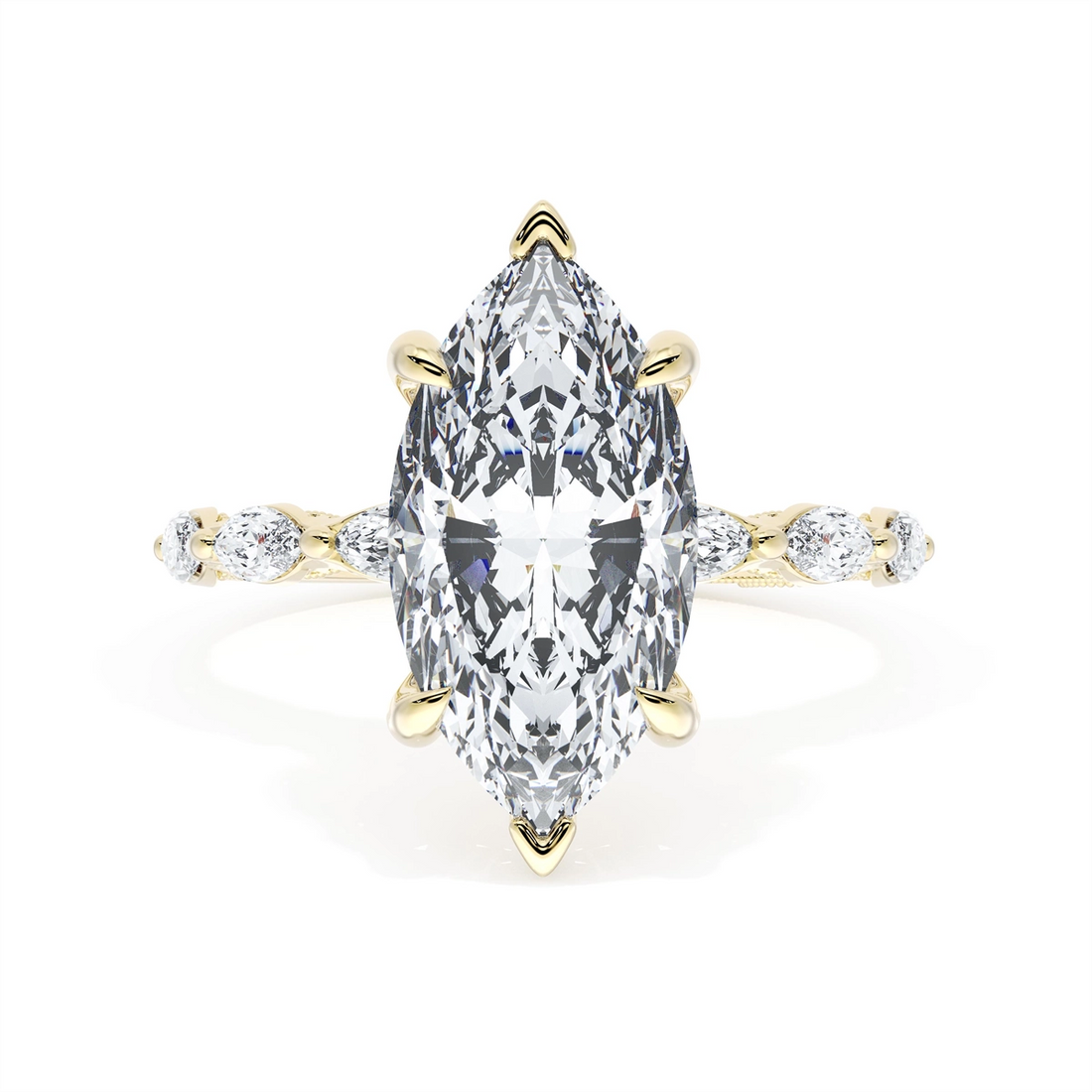 Tacori Engagement Rings in Yellow Gold containing Diamond 422 2.5 MQ 14X7 Y