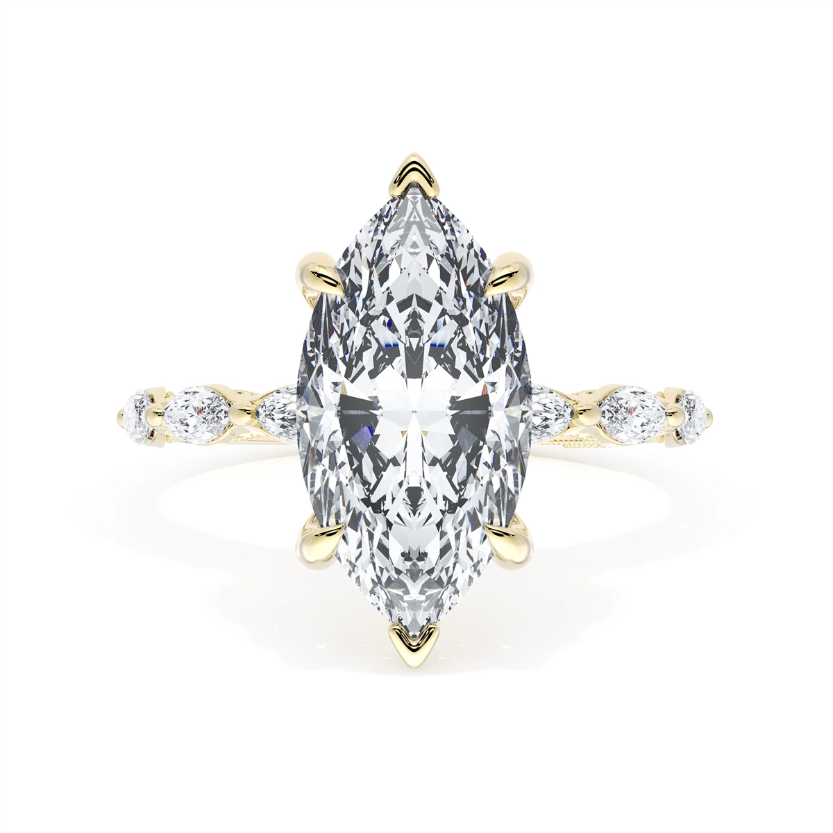 Tacori Engagement Rings in Yellow Gold containing Diamond 422 2.5 MQ 14X7 Y