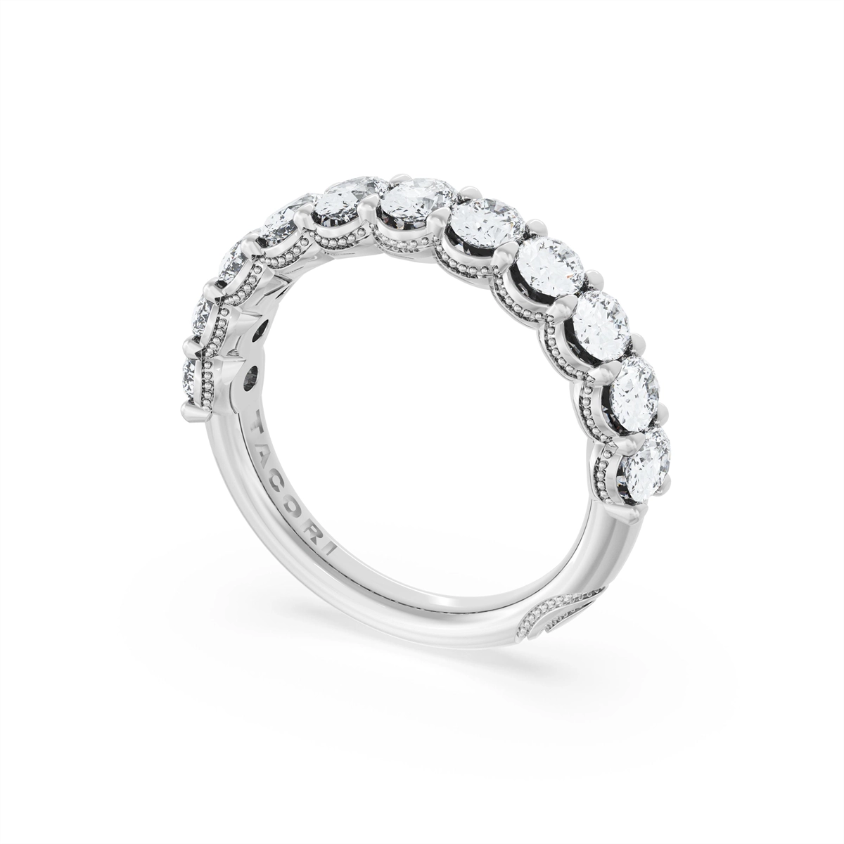 Tacori Wedding Rings in Platinum/Palladium containing Diamond 454521