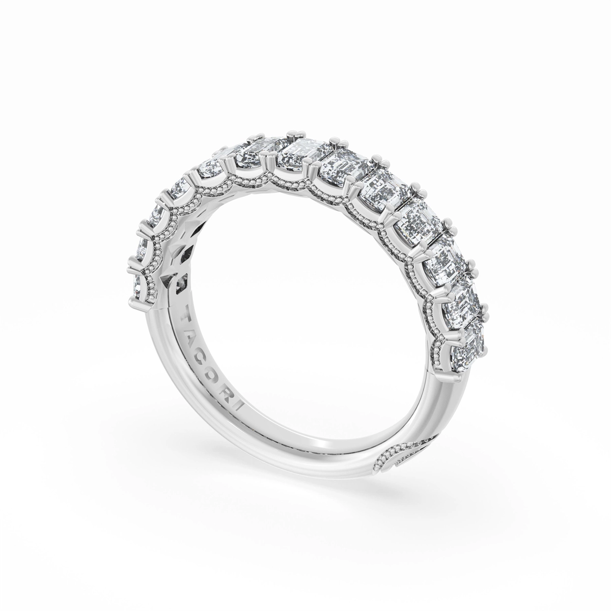 Tacori Wedding Rings in Platinum/Palladium containing Diamond 454522