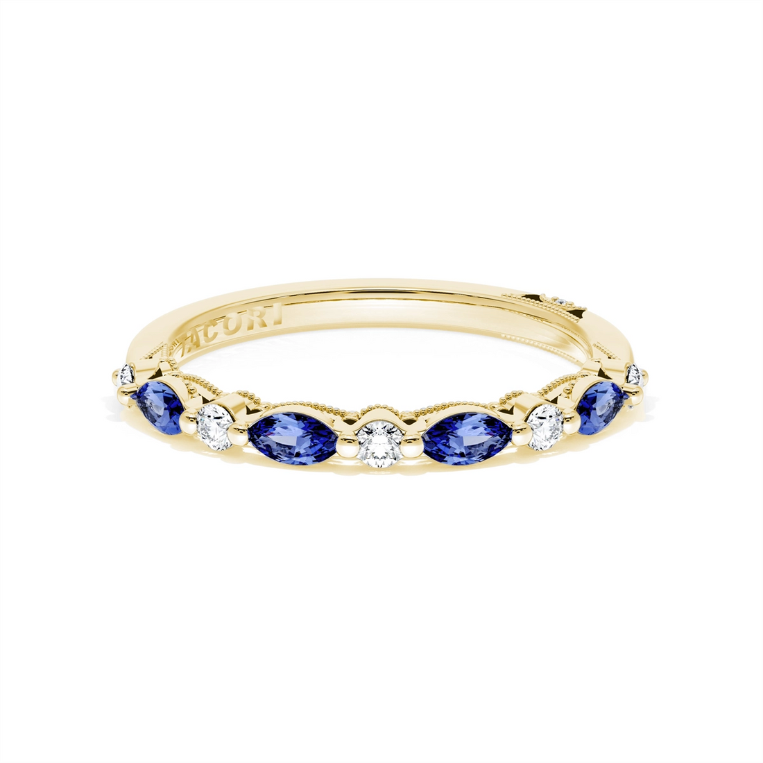 Tacori Wedding Rings in Yellow Gold containing Multi-gemstone, Diamond, Sapphire 454526