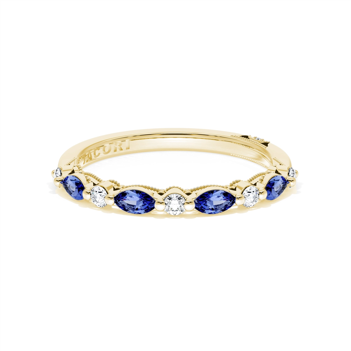 Tacori Wedding Rings in Yellow Gold containing Multi-gemstone, Diamond, Sapphire 454526