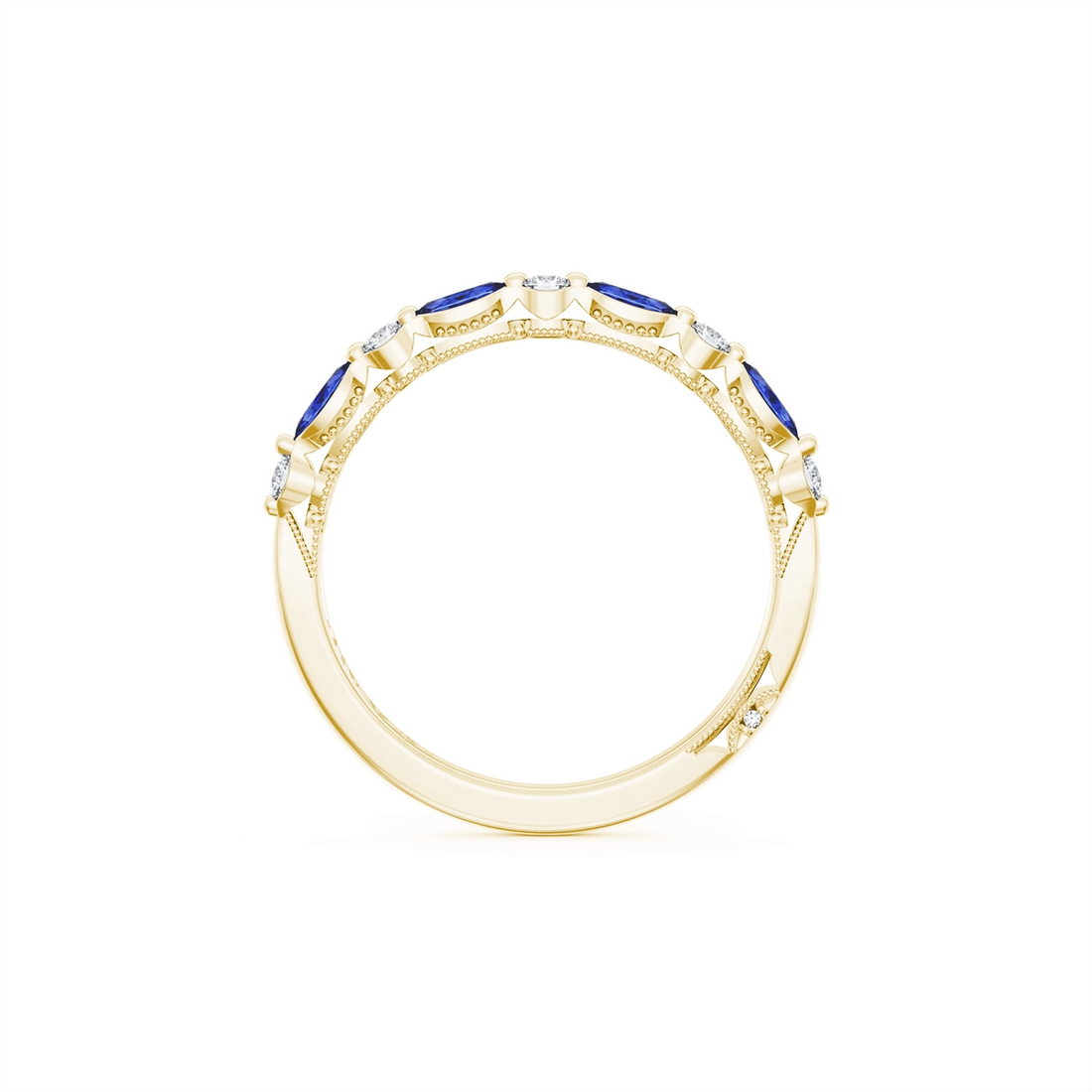 Tacori Wedding Rings in Yellow Gold containing Multi-gemstone, Diamond, Sapphire 454526