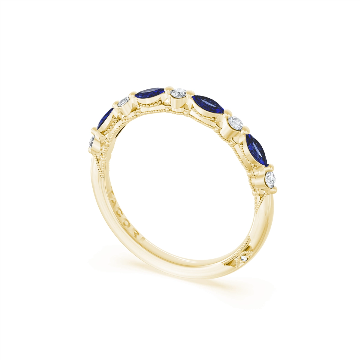 Tacori Wedding Rings in Yellow Gold containing Multi-gemstone, Diamond, Sapphire 454526