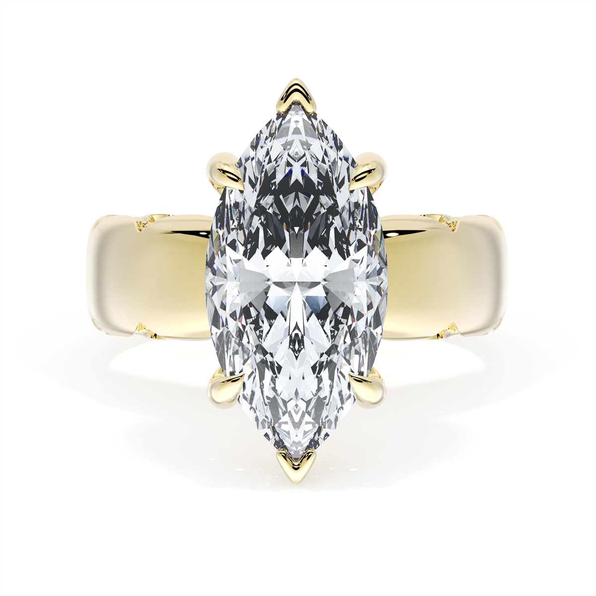 Tacori Engagement Rings in Yellow Gold containing Diamond 414 4 MQ 15X7.5 Y