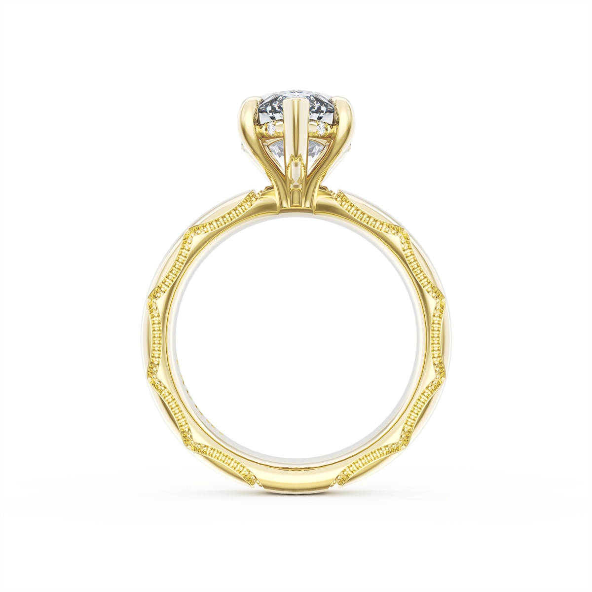 Tacori Engagement Rings in Yellow Gold containing Diamond 414 4 MQ 15X7.5 Y
