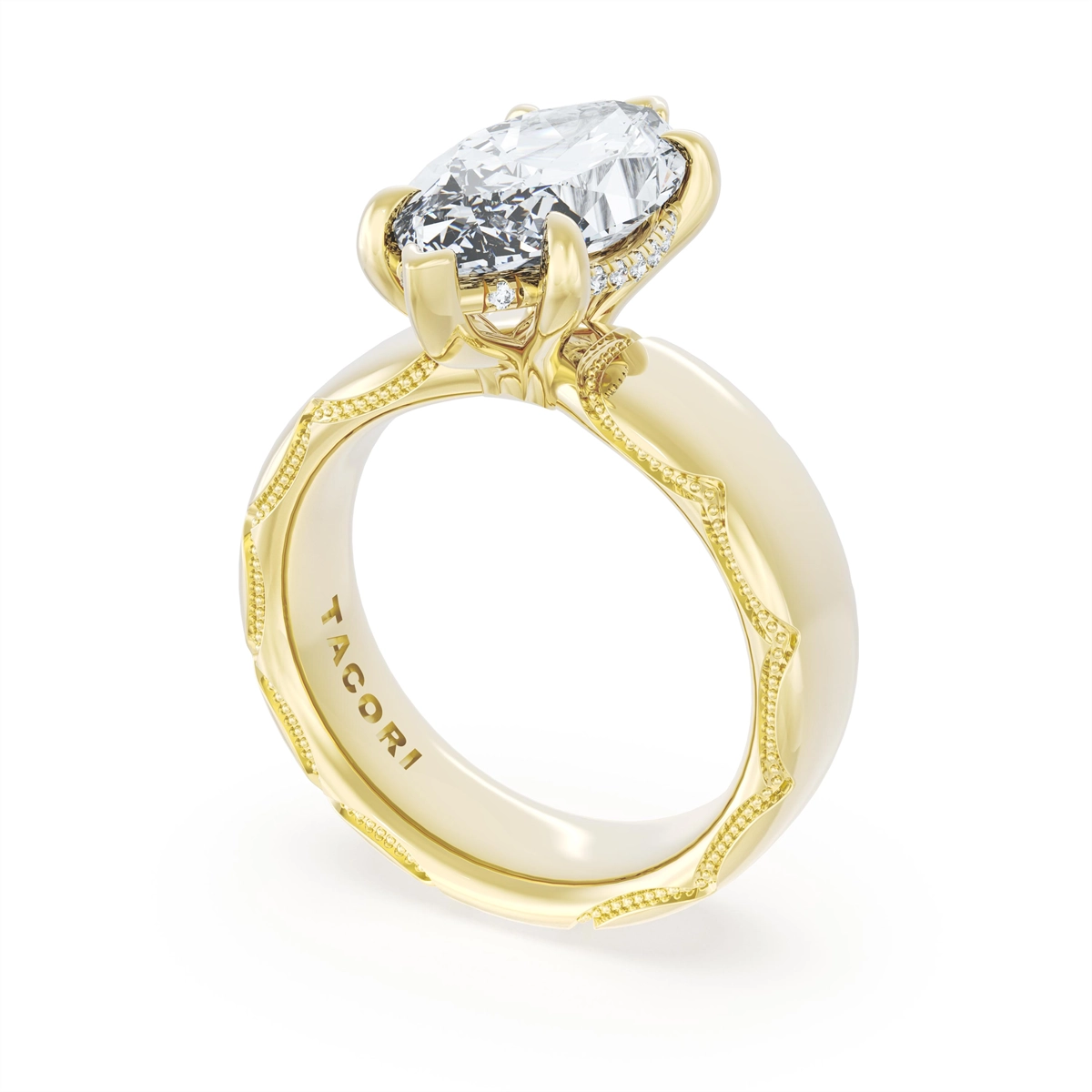 Tacori Engagement Rings in Yellow Gold containing Diamond 414 4 MQ 15X7.5 Y