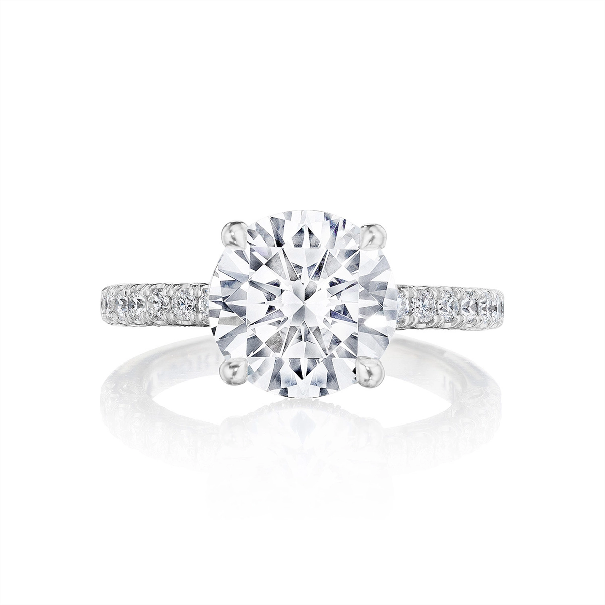 Tacori Engagement Rings in Platinum/Palladium containing Diamond 2690 2.2 RD 9