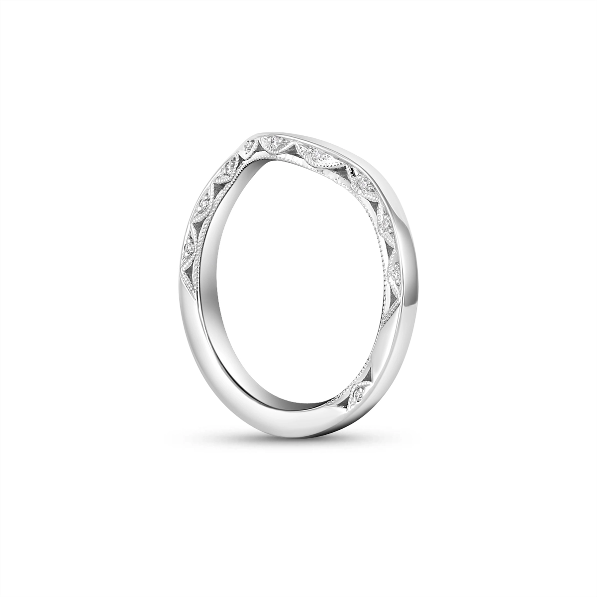 Tacori Wedding Rings in Platinum/Palladium containing Diamond HT 2562 B 1/2 R-CUSTOM