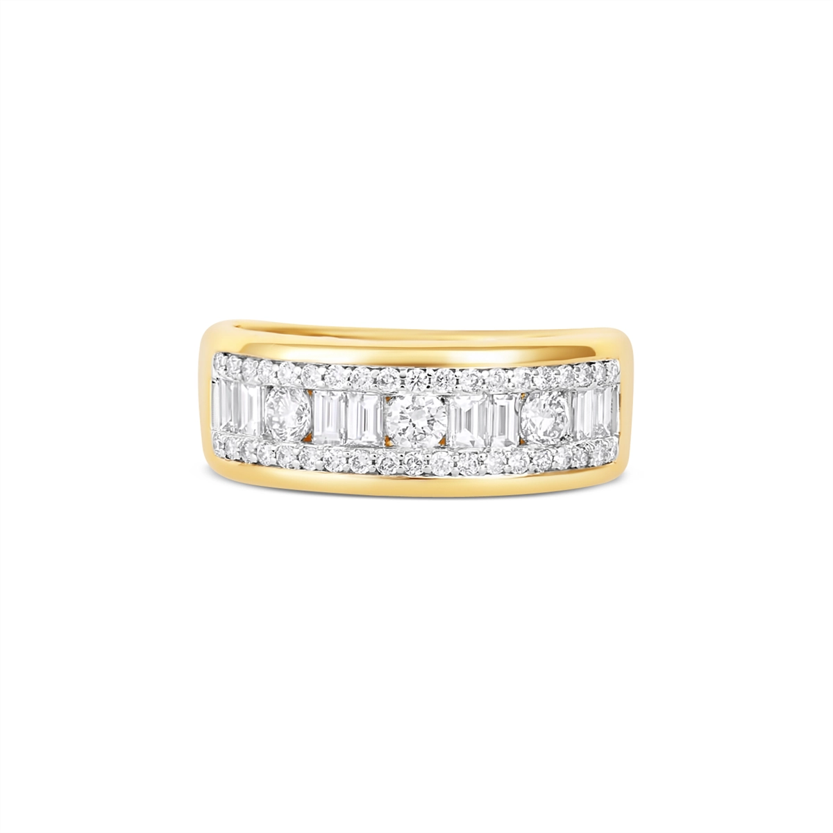 Wedding Bands Rings in Yellow Gold containing Diamond 454569