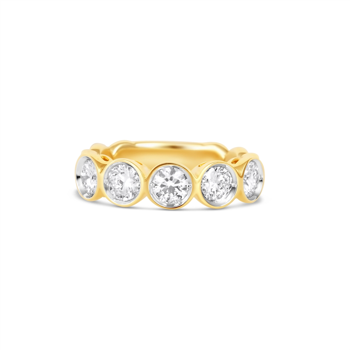 Wedding Bands Rings in Yellow Gold containing Diamond 454574