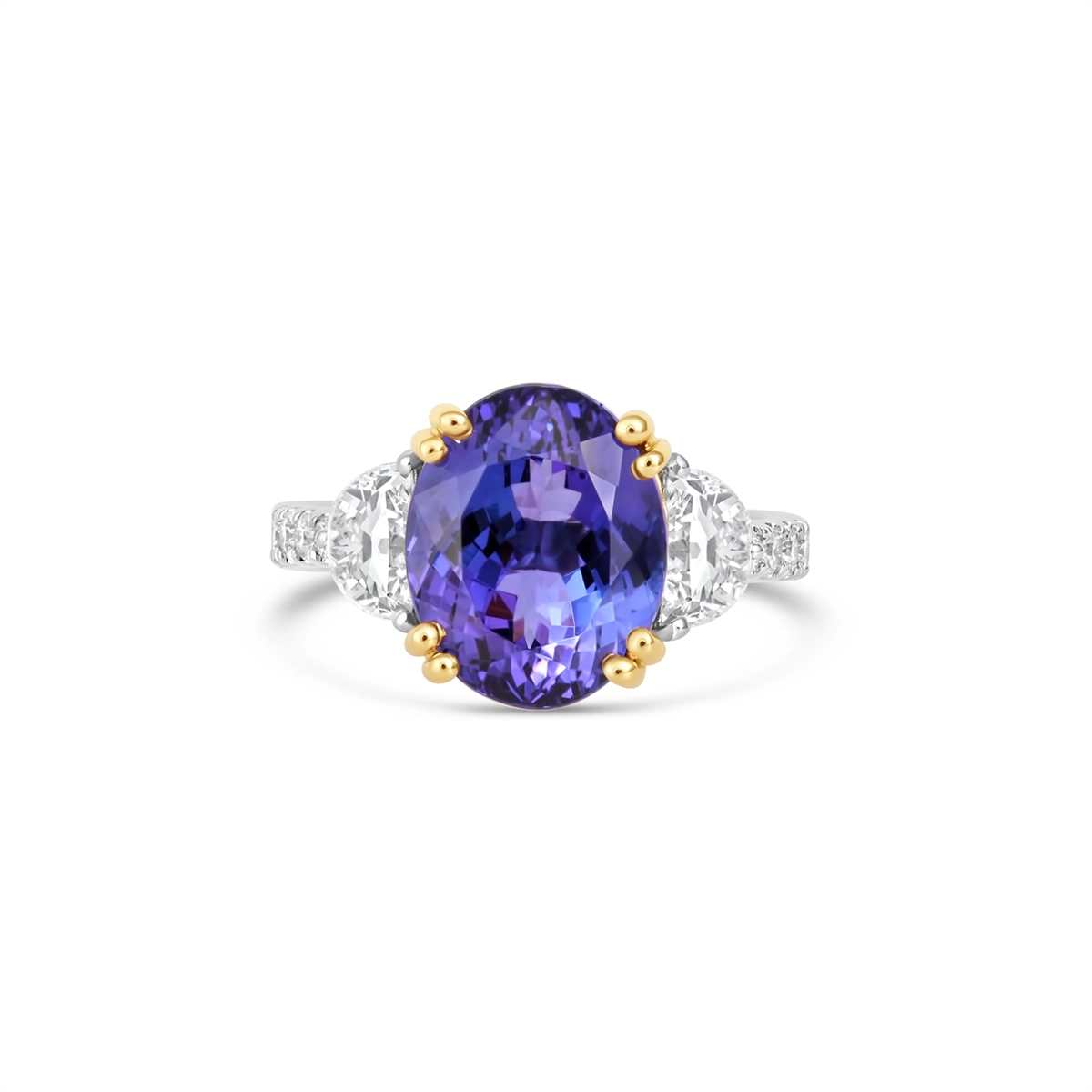 Rings Rings in Platinum/Palladium containing Tanzanite, Multi-gemstone, Diamond 454606