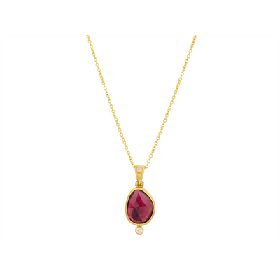 Gurhan Necklaces in Yellow Gold containing Pink tourmaline, Multi-gemstone, Diamond OKN-YG-PT-26372-18