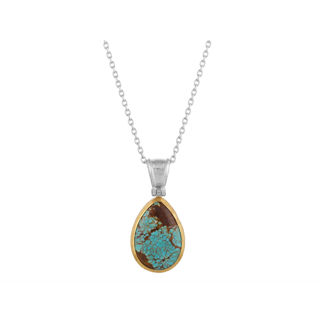 Gurhan Necklaces in Mixed Metals containing Turquoise OKN-SS-TQ-27267-18